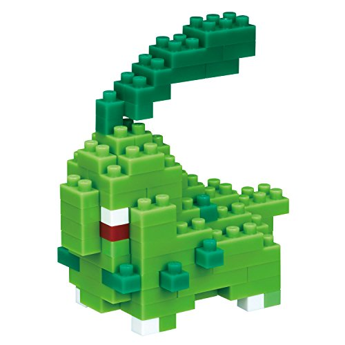 Nanoblock Pokémon Chikorita lego: ¡La Dulzura de Johto en Bloques! 🌿💚