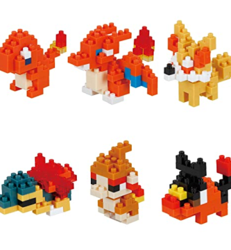 Nanoblock Pokémon - Type Fire Set 1: ¡Construye los Pokémon más poderosos de Fuego! 🔥✨