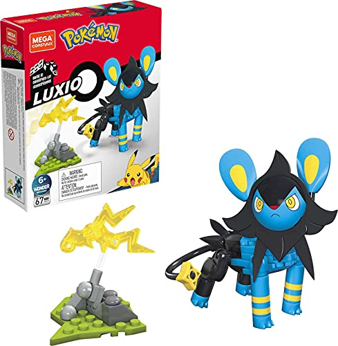 MEGA Construx Pokémon Figuras Power Pack Luxio: ¡Construye la Acción con 70 Piezas!