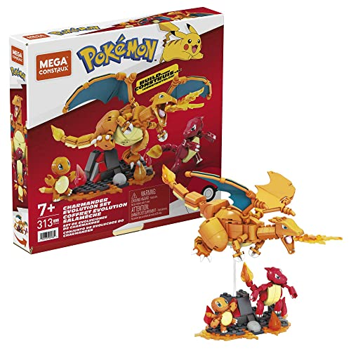 MEGA Construx Pokémon Evolución de Charmander: ¡Construye la Evolución de un Pokémon Legendario!