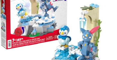 Mega Construx Pokémon Piplup y Sneasel se Relajan: ¡Crea Escenas de Relajación con tus Pokémon Favoritos!